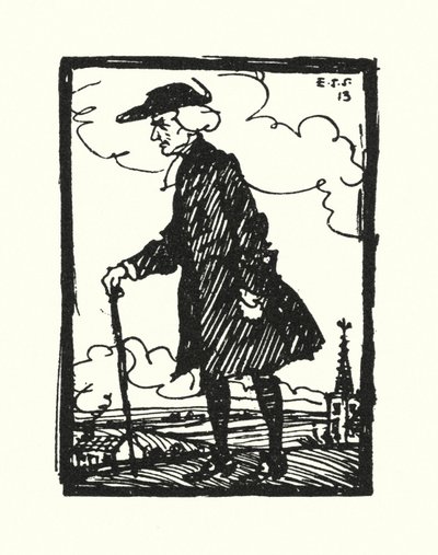 Illustratie voor The Vicar of Wakefield door Oliver Goldsmith door Edmund Joseph Sullivan