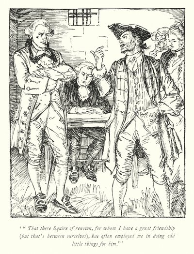 Illustratie voor The Vicar of Wakefield door Oliver Goldsmith door Edmund Joseph Sullivan