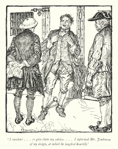 Illustratie voor The Vicar of Wakefield door Oliver Goldsmith door Edmund Joseph Sullivan