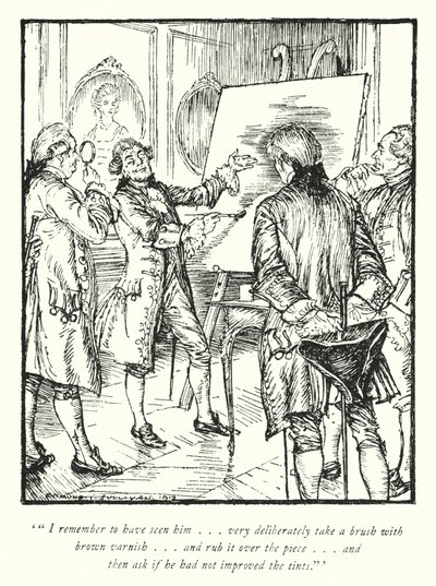 Illustratie voor The Vicar of Wakefield door Oliver Goldsmith door Edmund Joseph Sullivan