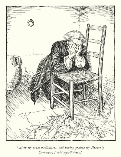 Illustratie voor The Vicar of Wakefield door Oliver Goldsmith door Edmund Joseph Sullivan