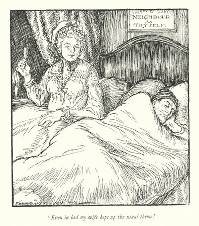 Illustratie voor The Vicar of Wakefield door Oliver Goldsmith door Edmund Joseph Sullivan