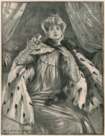 Sarah Bernhardt door Edmund Joseph Sullivan