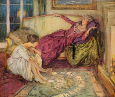 De val van de kaart, ca. 1889-1924, 1924 door Edmund Joseph Sullivan
