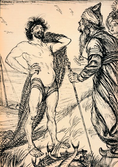 De gelukkige man gevonden door Edmund Joseph Sullivan