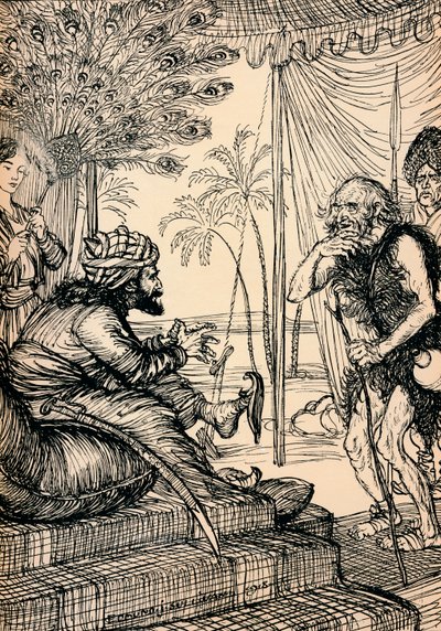 De Kluizenaar Bezoekt de Kalief door Edmund Joseph Sullivan