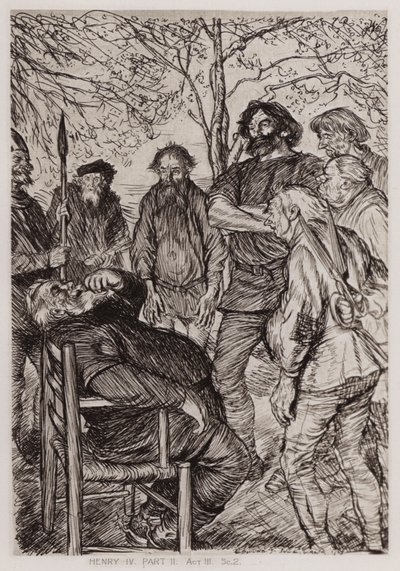 Het Tweede Deel van Koning Hendrik IV, Act III, Sc 2 door Edmund Joseph Sullivan