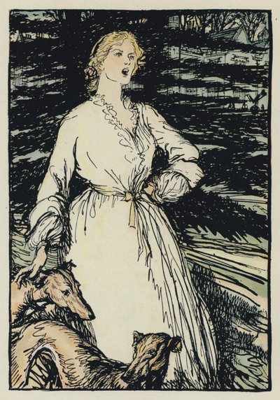 Illustratie voor Tennysons Maud door Edmund Joseph after Sullivan