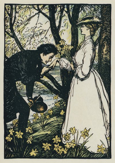 Illustratie voor Tennysons Maud door Edmund Joseph after Sullivan