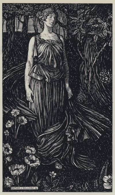 Tennyson, Illustratie voor A Dream of Fair Women and Other Poems door Edmund Joseph after Sullivan