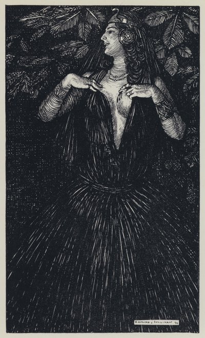 Illustratie voor A Dream of Fair Women and Other Poems door Edmund Joseph after Sullivan