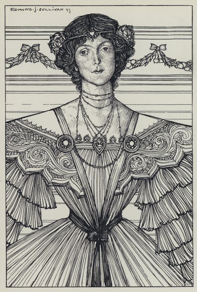 Illustratie voor A Dream of Fair Women and Other Poems door Edmund Joseph after Sullivan