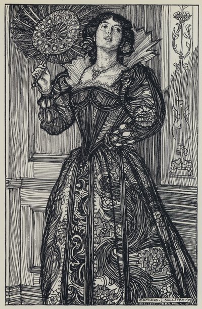 Illustratie voor A Dream of Fair Women and Other Poems door Edmund Joseph after Sullivan