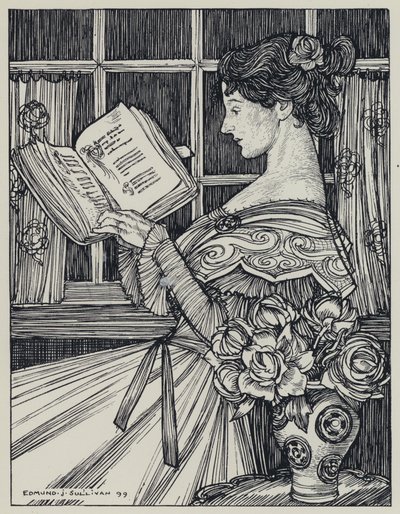 Illustratie voor A Dream of Fair Women and Other Poems door Edmund Joseph after Sullivan