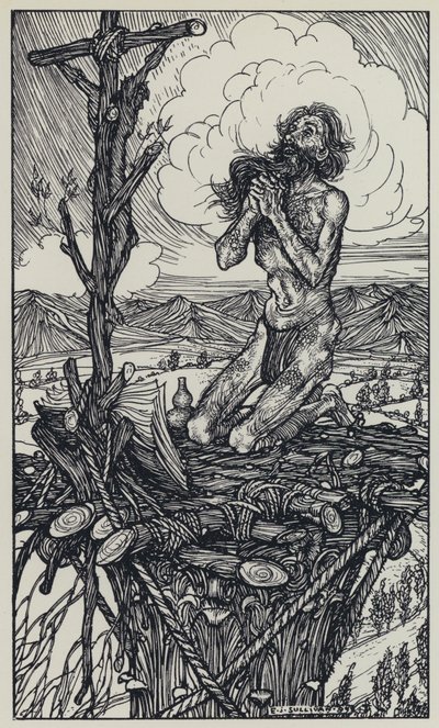 Illustratie voor A Dream of Fair Women and Other Poems door Edmund Joseph after Sullivan