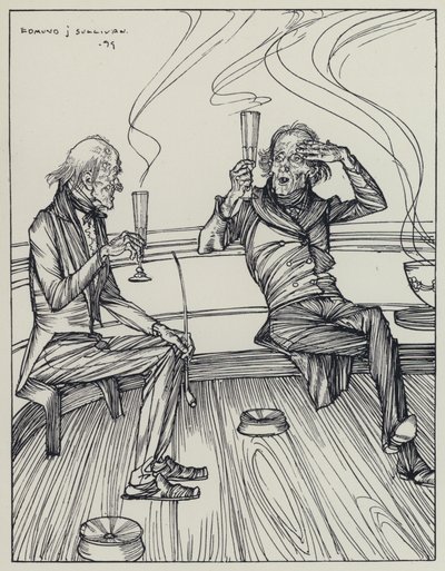 Illustratie voor A Dream of Fair Women and Other Poems door Edmund Joseph after Sullivan