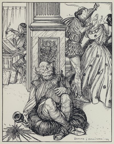 Illustratie voor A Dream of Fair Women and Other Poems door Edmund Joseph after Sullivan