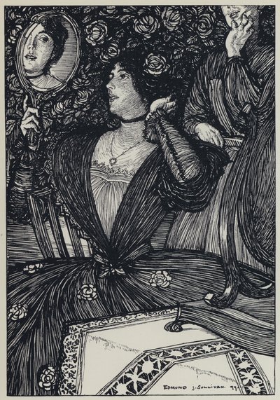 Illustratie voor A Dream of Fair Women and Other Poems door Edmund Joseph after Sullivan