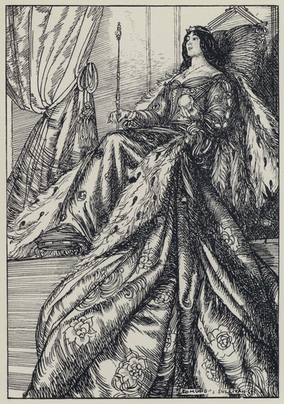 Illustratie voor A Dream of Fair Women and Other Poems door Edmund Joseph after Sullivan