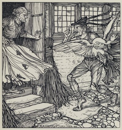 Illustratie voor A Dream of Fair Women and Other Poems door Edmund Joseph after Sullivan