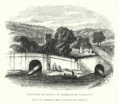 Noordelijke Ingang van Harecastle Tunnels door Edmund Morison (after) Wimperis