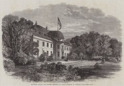 Paleis Bernstorf, de buitenresidentie van Prins Christian van Denemarken door Edmund Morison Wimperis