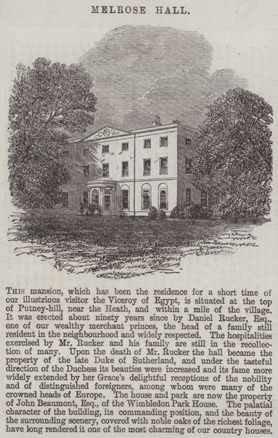 Melrose Hall door Edmund Morison Wimperis