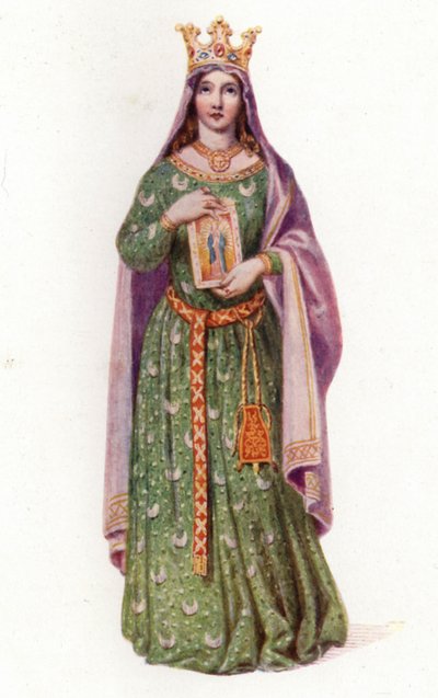 Berengaria, Koningin van Engeland, vrouw van Koning Richard I door Edmund Thomas (after) Parris