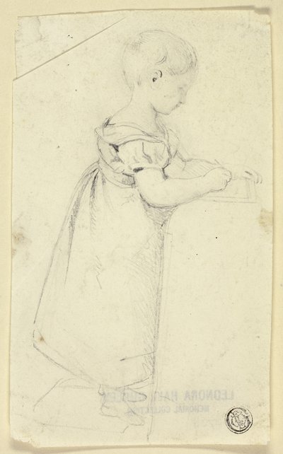 Meisje dat bij Bureau en het Schrijven zich bevindt door Edmund Thomas Parris