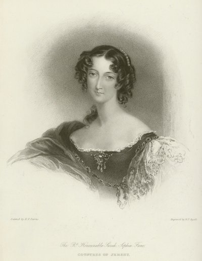 De Hoogedelgeboren Sarah Sophia Fane, Gravin van Jersey door Edmund Thomas Parris