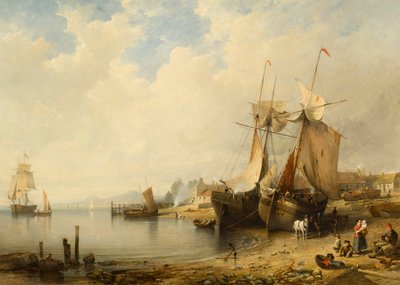Ebbe: Dundee vanaf Broughty Ferry door Edmund Thornton Crawford