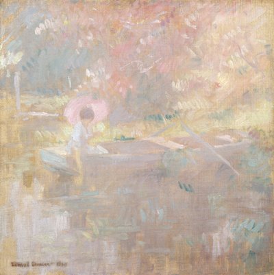 De dame in de boot door Edmund William Greacen
