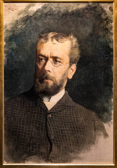 Portret van Telemaco Signorini door Edoardo Gelli