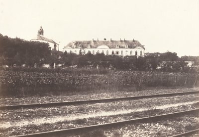 Abbaye du Gard bij Abbeville, ca. 1855 door Édouard Baldus