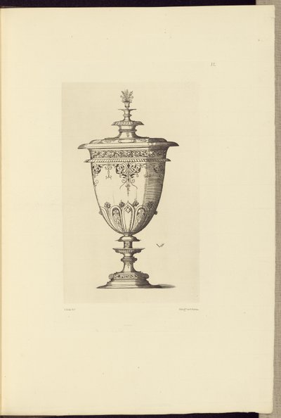 [Ontwerp voor een vaas door Virgil Solis]. door Édouard Baldus