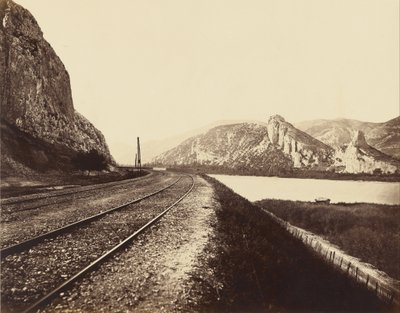 Ingang van de Donzère Pas door Édouard Baldus