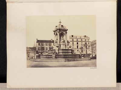 [Fontaine Saint Sulpice] (Nr. 76) door Édouard Baldus