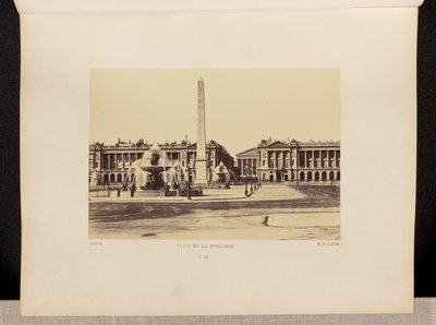 Place de la Concorde (nr. 45) door Édouard Baldus