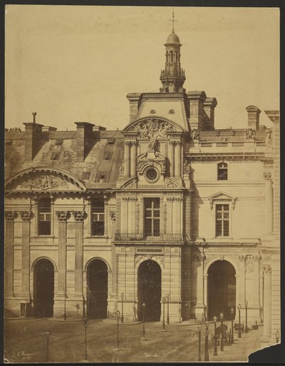 [Het Louvre, Paviljoen van Rohan]. door Édouard Baldus