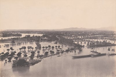 Avignon (Overstroming van 1856) (Avignon [Inondation de 1856]) door Edouard Denis Baldus
