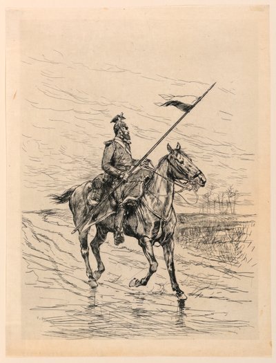 Een Uhlan door Edouard Detaille