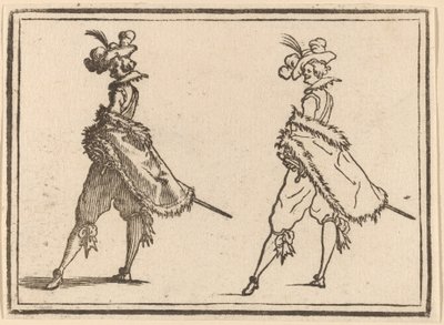 Heer Gezien van de Zijkant door Edouard Eckman after Jacques Callot