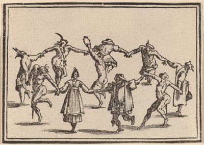 De Dans door Edouard Eckman after Jacques Callot