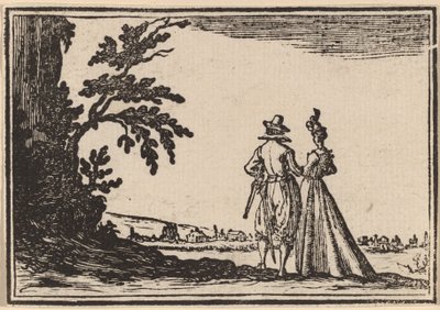 De promenade door Edouard Eckman after Jacques Callot