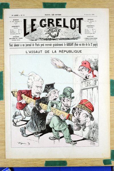 Omslag van Le Grelot, nummer 908, Satirisch in Kleuren door Edouard Guillaumin Pepin