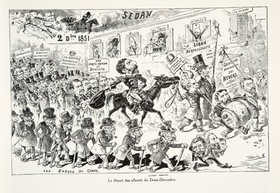 Het vertrek van de hongerigen van Twee December, uit Geschiedenis van de Derde Republiek, Vol. I, de Politieke Geschiedenis door Edouard Guillaumin Pepin