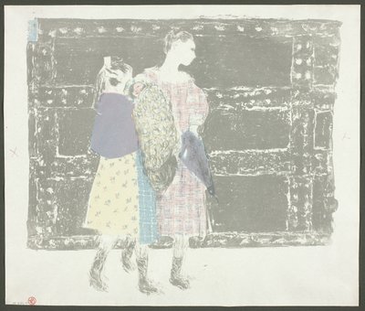 Op de brug van Europa, plaat negen uit Landschappen en interieurs door Édouard Jean Vuillard