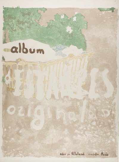 Project voor omslag van een gedrukte portfolio door Édouard Jean Vuillard
