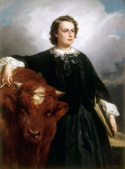 Portret van Rosa Bonheur door Edouard Louis Dubufe