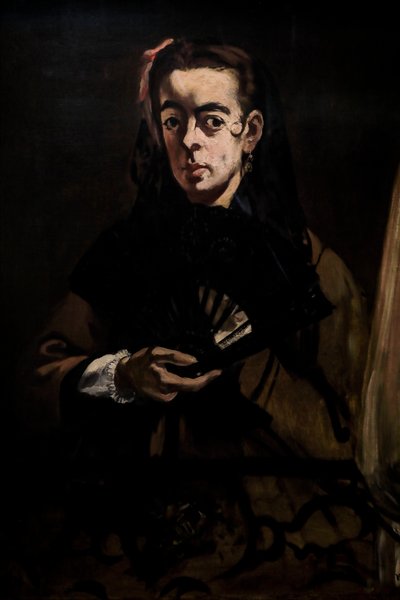 Angelina, een dame bij het raam door Édouard Manet